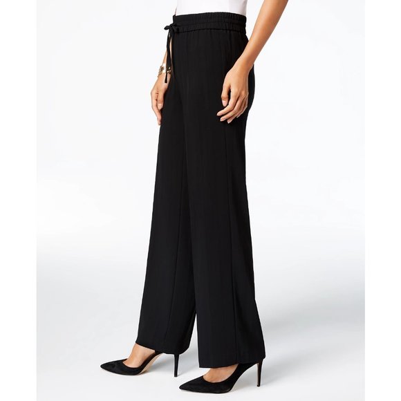 NWT Womens Size Small INC International Concepts Shadow-Stripe Wide-Leg Pants - Picture 2 of 3